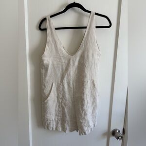 Ozma Simone linen romper balearic stripe size XS